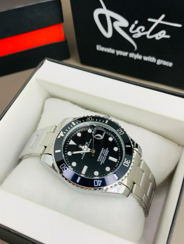 Silver Black Watch